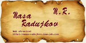Maša Radujkov vizit kartica